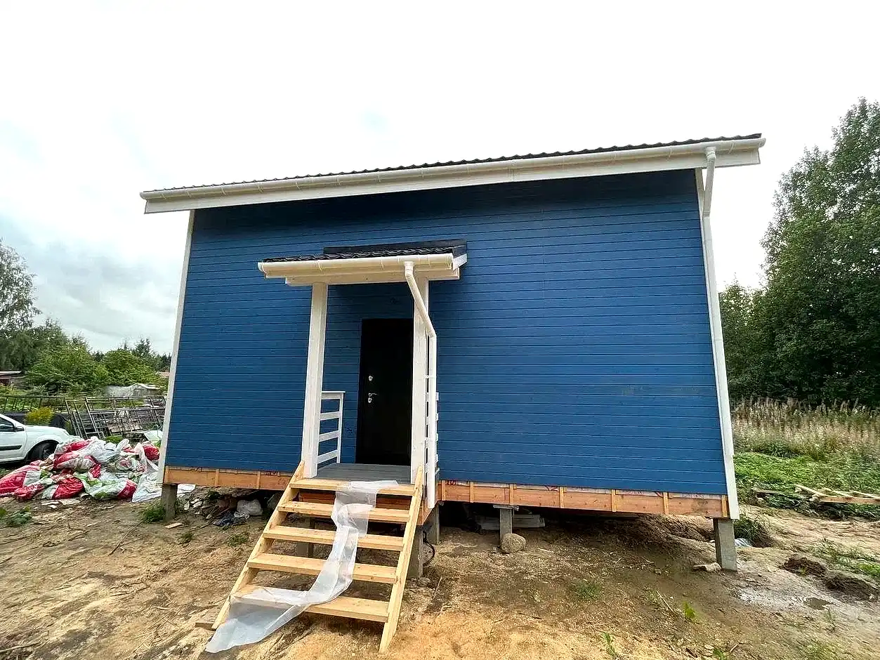 Каркасный дом 8х9 в Тайцы