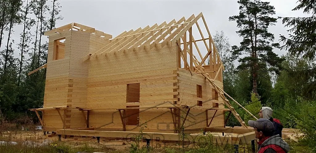 Дом из бруса 7х9 в Карасаари