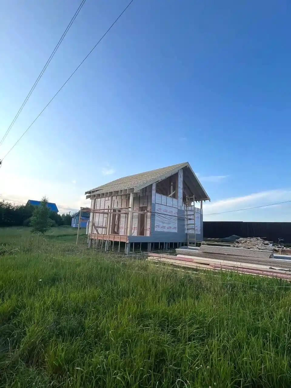 Каркасный дом 8х8 в Петрово