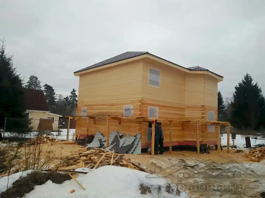 Дом из бруса 8х10 в Громово