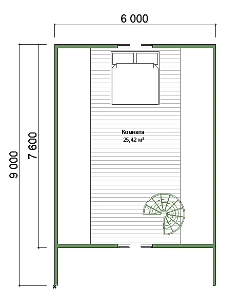 Каркасный дом 6х9 м «Фрейм 1» Каркасный дом 6х9 м «Фрейм 1»