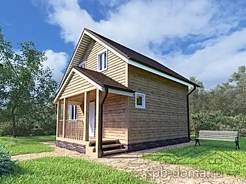 Сруб дома из профилированного бруса 6х6 м «Павловск»