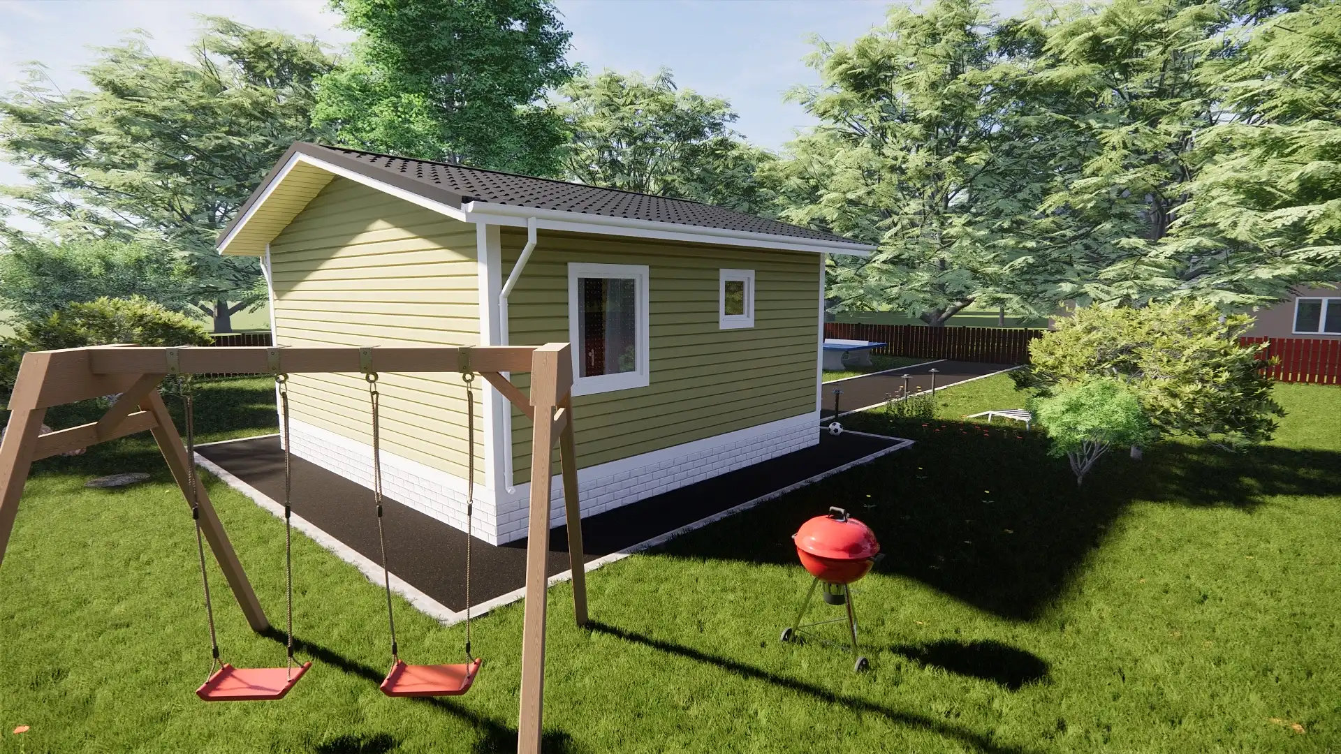 Каркасный дом 6х6 м «Пушкин»