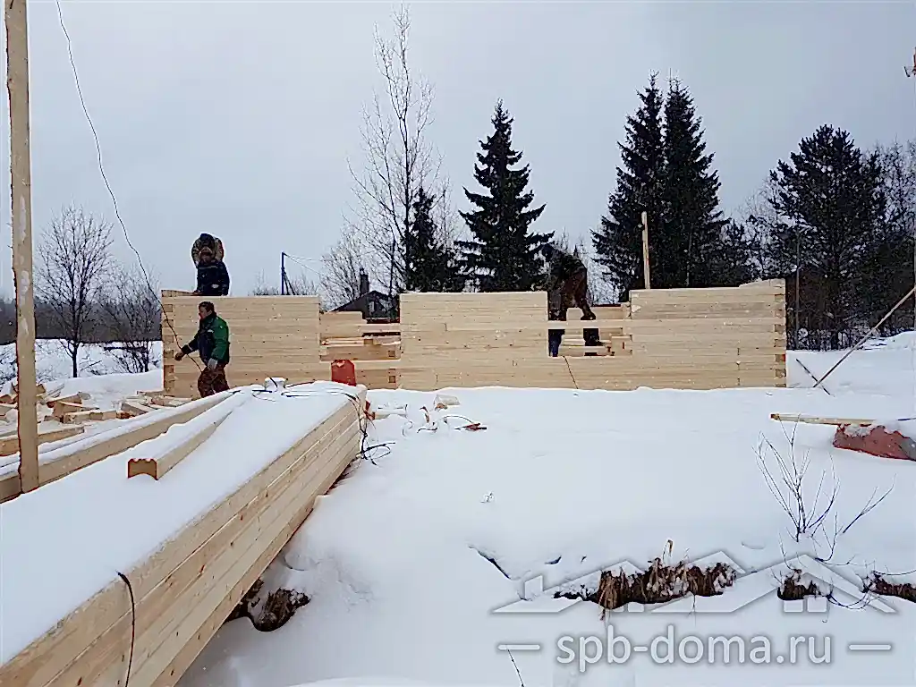 Дом из бруса 11х11 в Портосиках