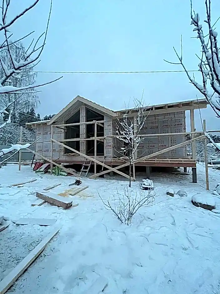 Каркасный дом 9х12 в Петяярви