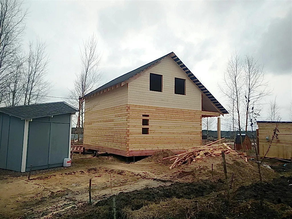 Дом из бруса 8,5х8 в Большой Ижоре