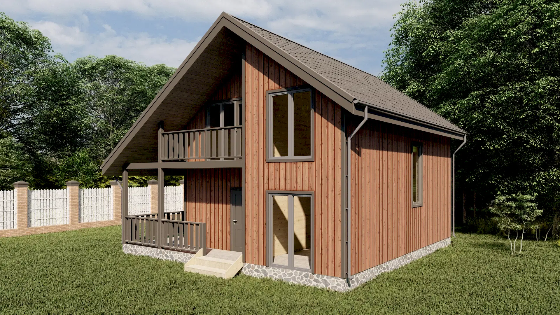 Каркасный дом 7х9 м «Победа» Каркасный дом 7х9 м «Победа»