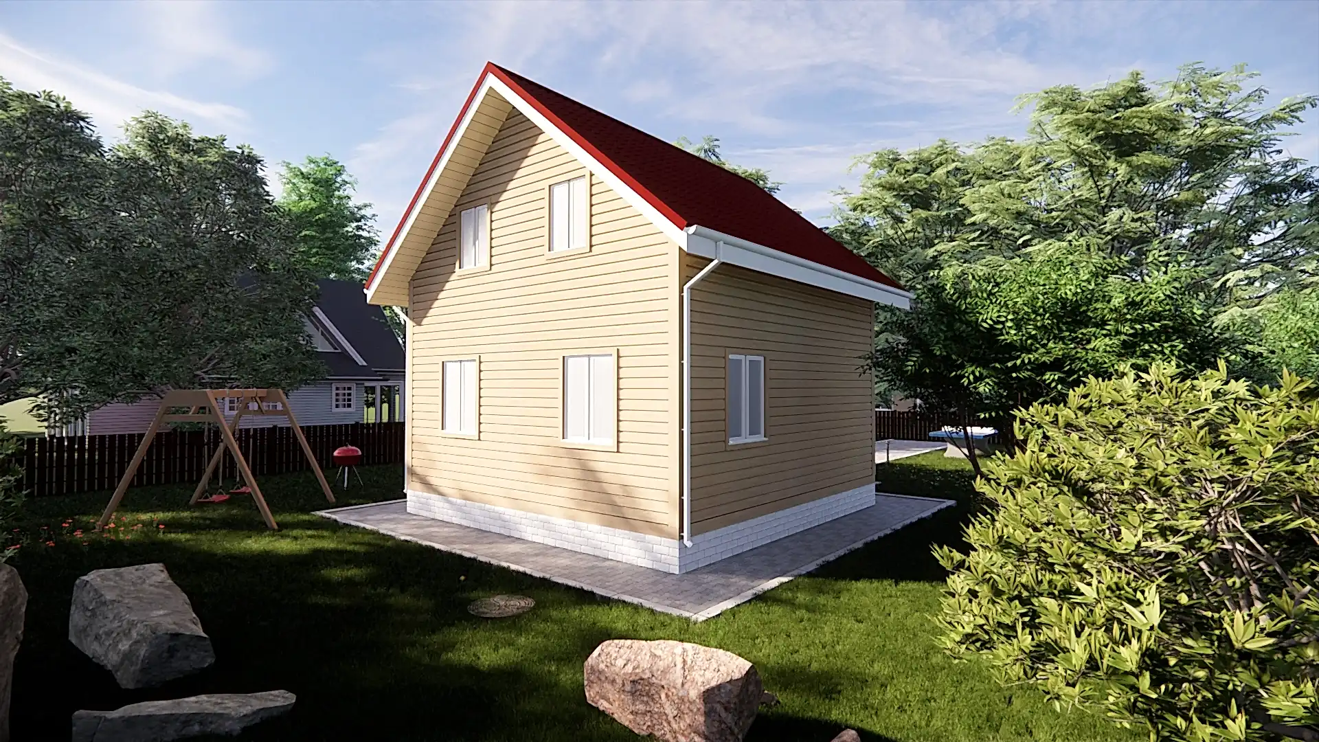 Каркасный дом 6х6 м «Павловск» Каркасный дом 6х6 м «Павловск»