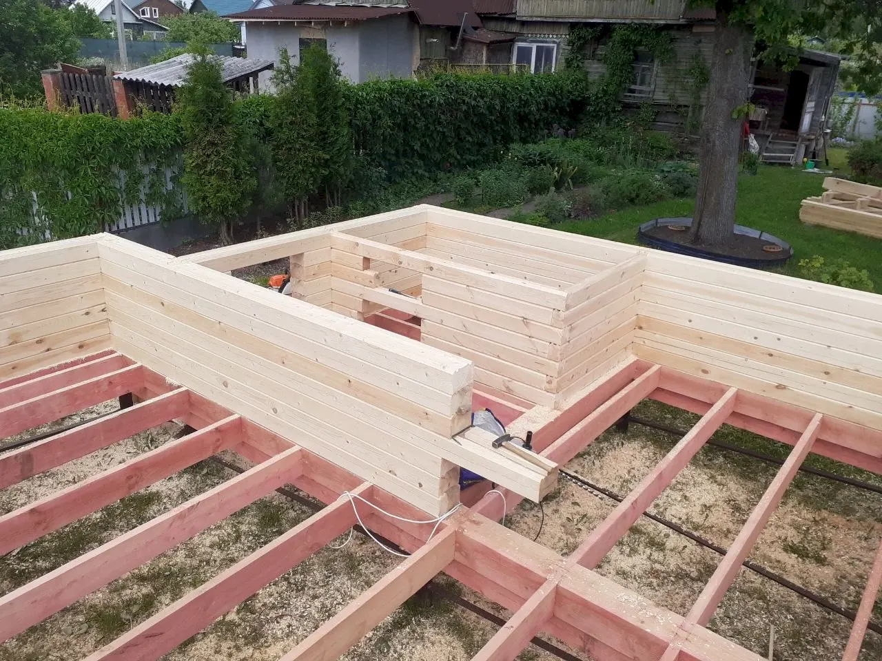 Сруб под усадку 6х6 Кобралово