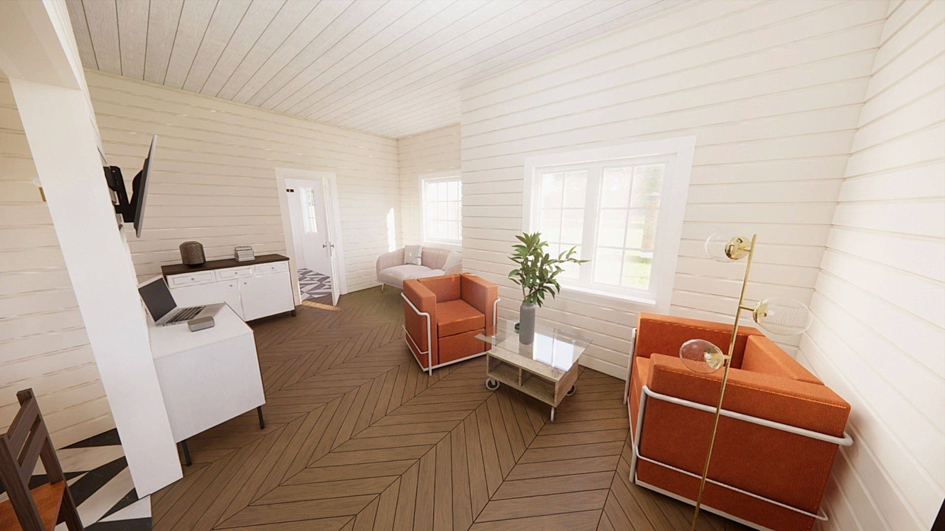 Сруб дома из профилированного бруса 6х9 м «Песочное»