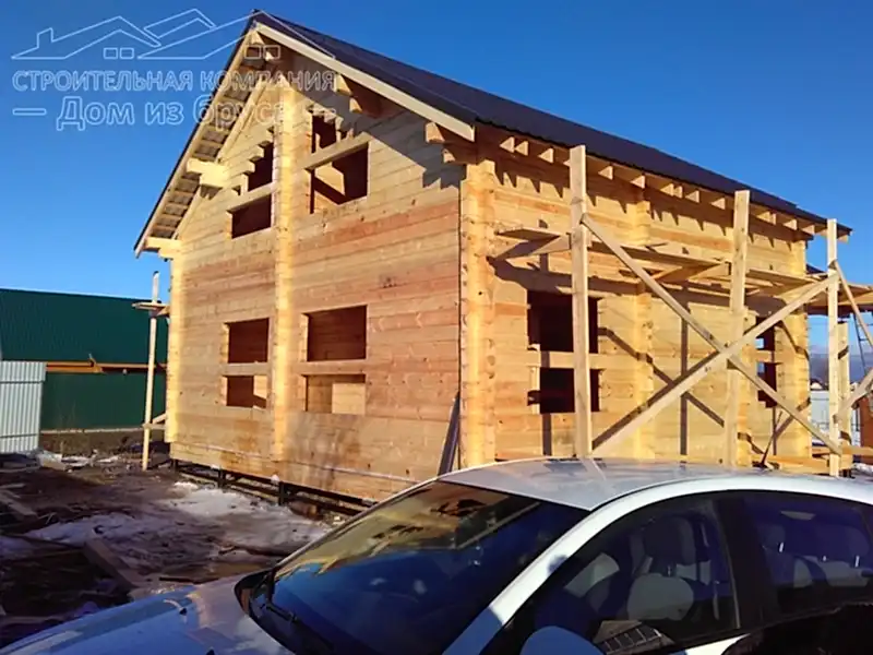 Дом из бруса 9х9,5 в снт Самсоновка