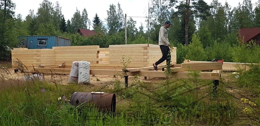 Дом из бруса 7х9 в Карасаари