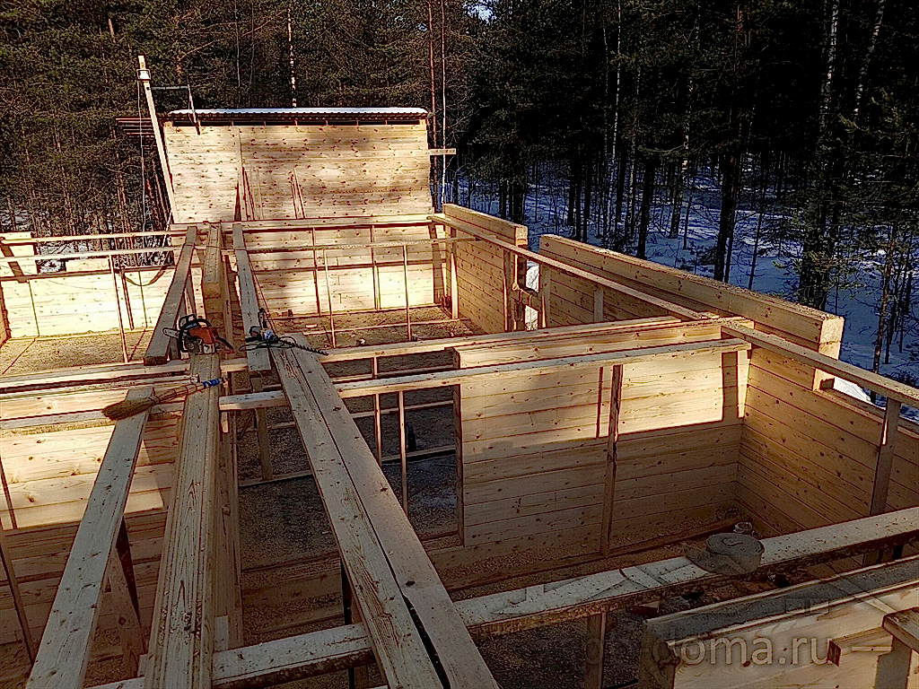 Дом из бруса 8х12 в Медное Озеро