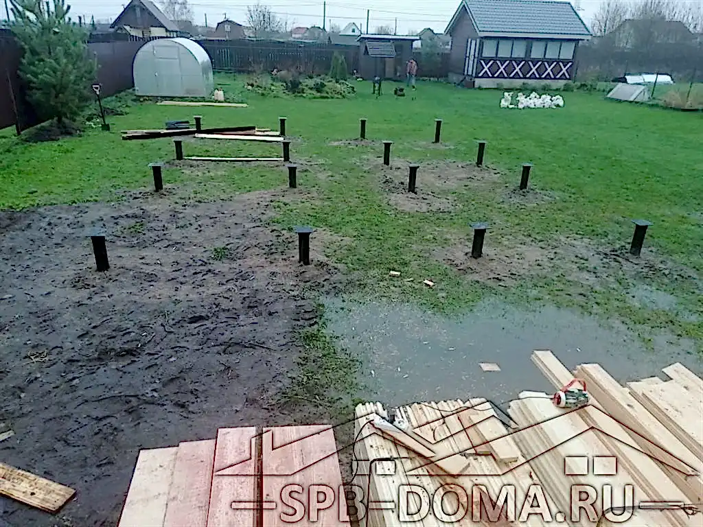 Дом из бруса дом 8х6 в Самсоновке