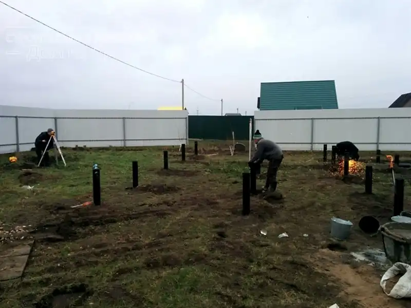 Дом из бруса 9х9,5 в снт Самсоновка