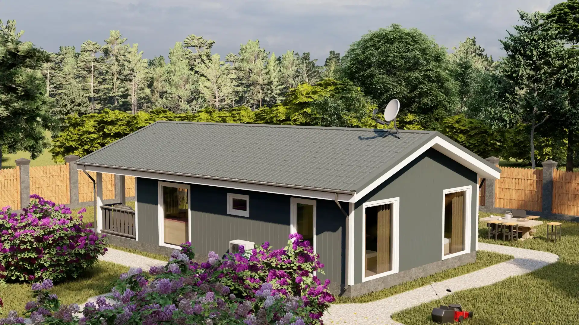 Каркасный дом 6,5х12 м «Витино» Каркасный дом 6,5х12 м «Витино»