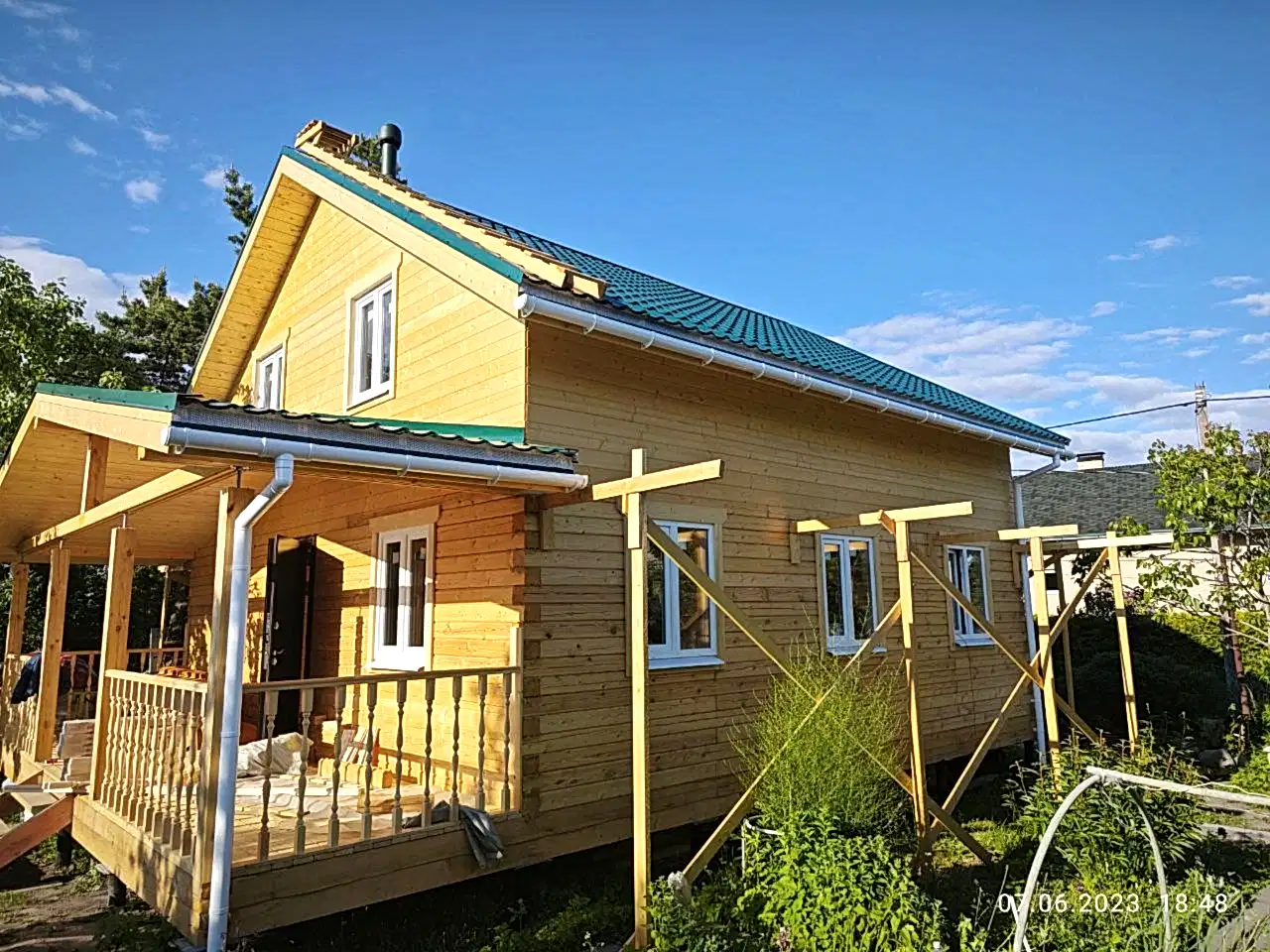 Дом из бруса 8х8 Ольгино