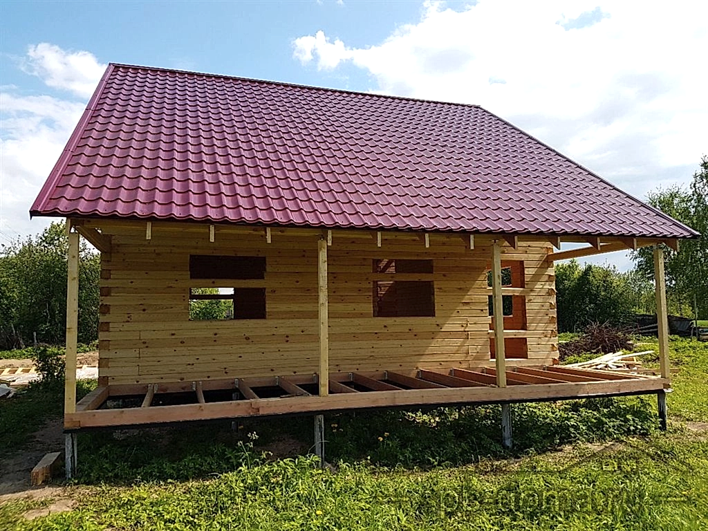 Дом из бруса 8х9 Сясьстрой