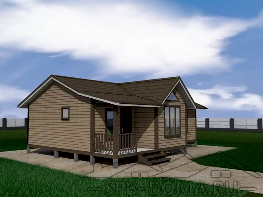 Сруб дома из профилированного бруса 7,5х10 м «Мельниково»