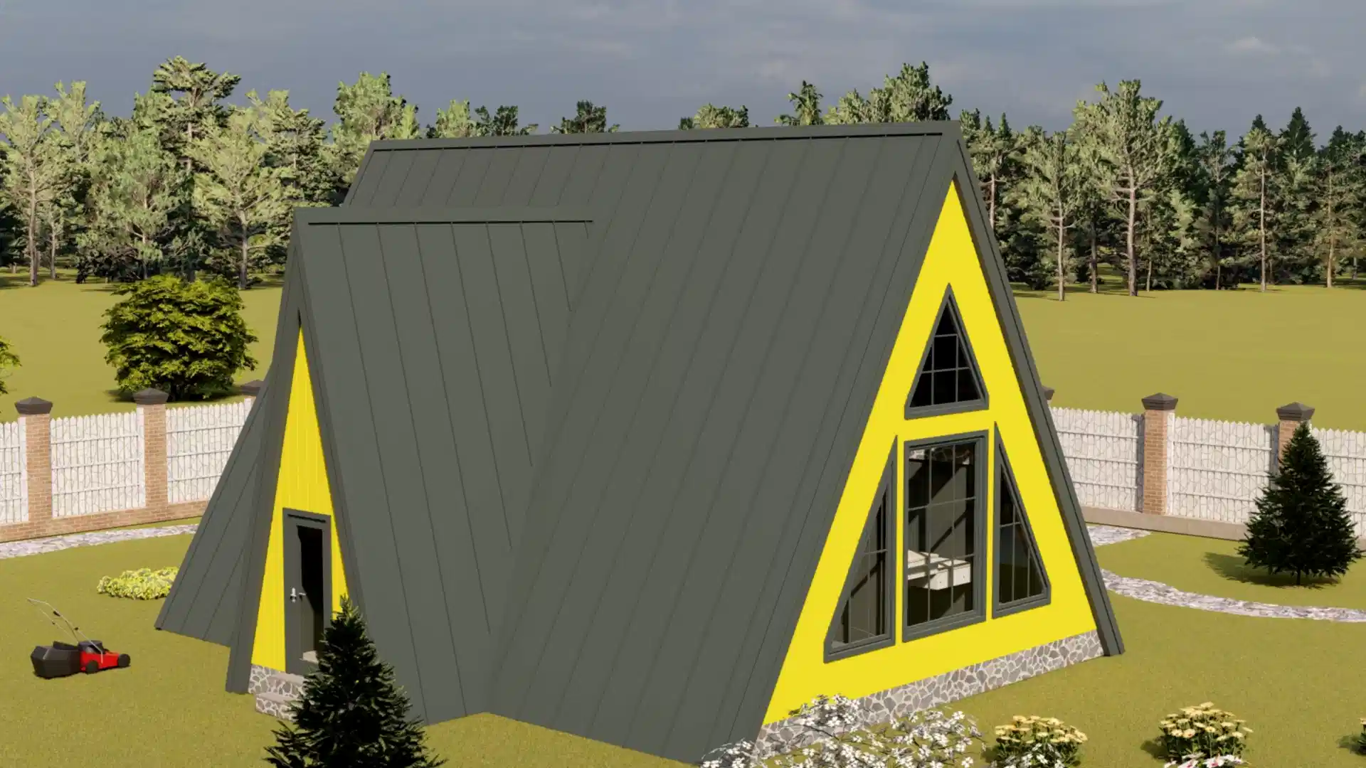 Каркасный дом 11х11 м «Фрейм 2» Каркасный дом 11х11 м «Фрейм 2»