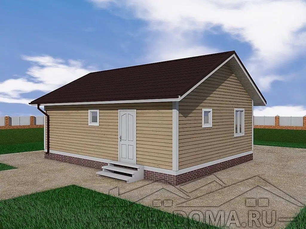 Сруб дома из профилированного бруса 7х9 м «Всеволожск»