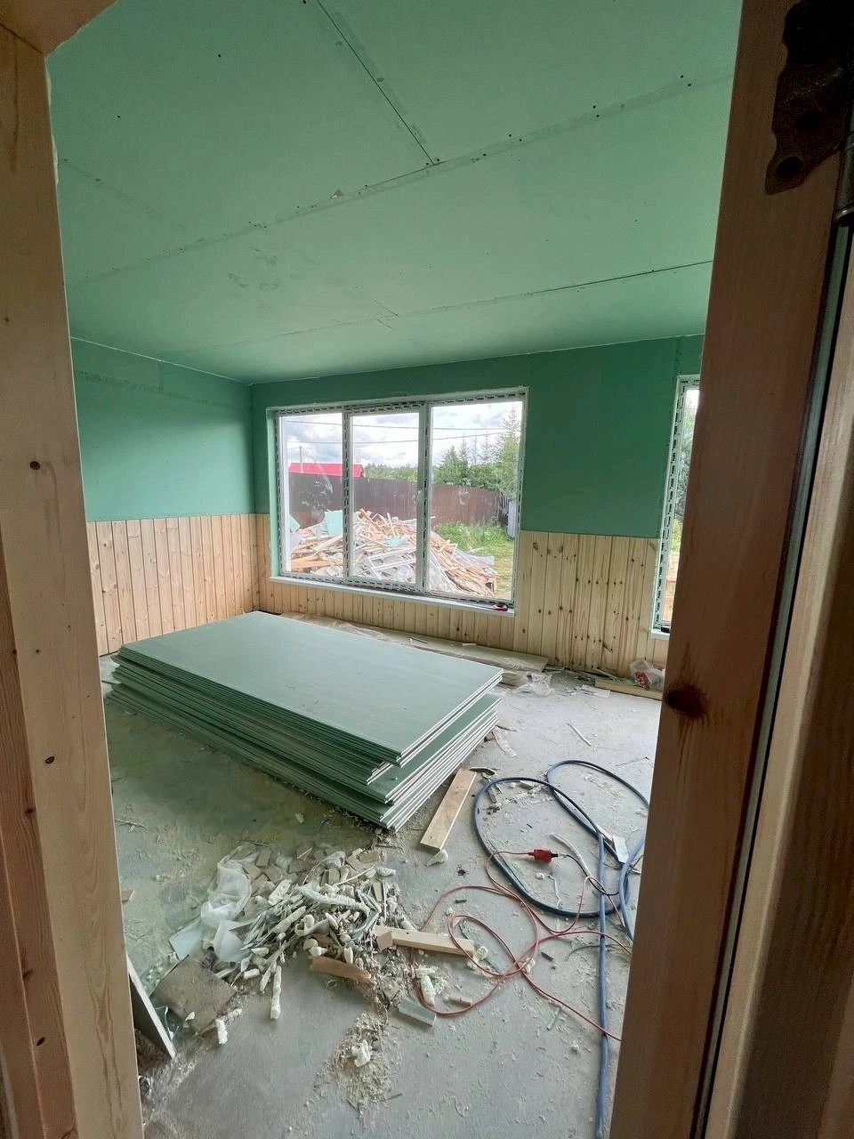 Каркасный дом 8х8 в Петрово