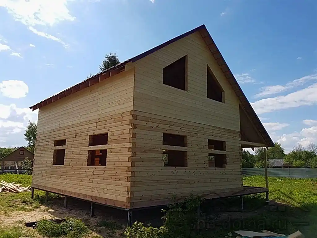 Дом из бруса 8х9 Сясьстрой