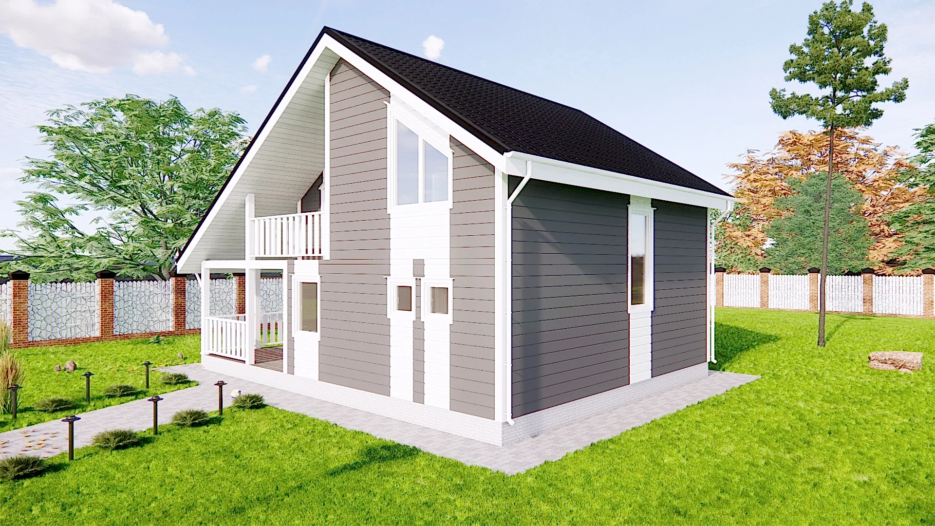 Каркасный дом 8х8 м «Васкелово» Каркасный дом 8х8 м «Васкелово»