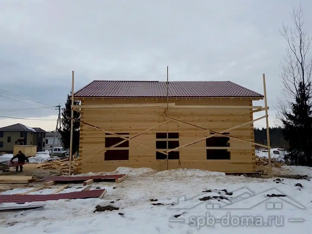 Дом из бруса 11х11 в Портосиках