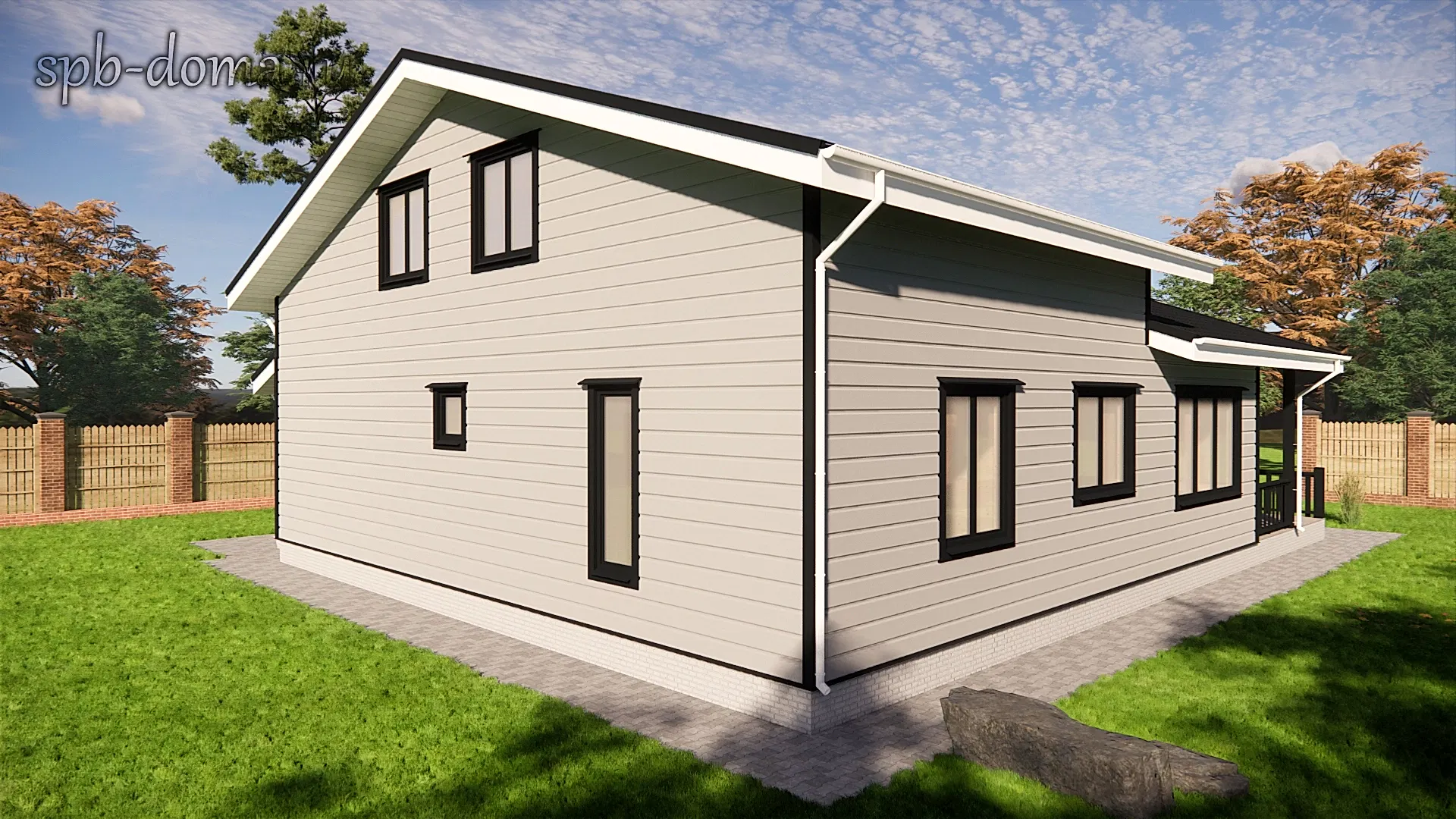 Каркасный дом 15х13 м «Симагино» Каркасный дом 15х13 м «Симагино»