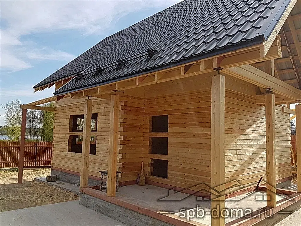 Дом из бруса 6х10 Финский Хутор