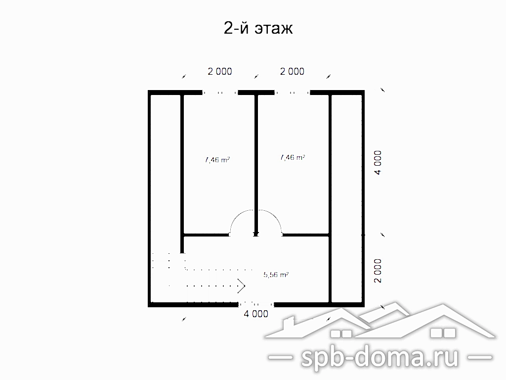 Проект дома из профилированного бруса 6,0 х 7,5 м «Приладожский»