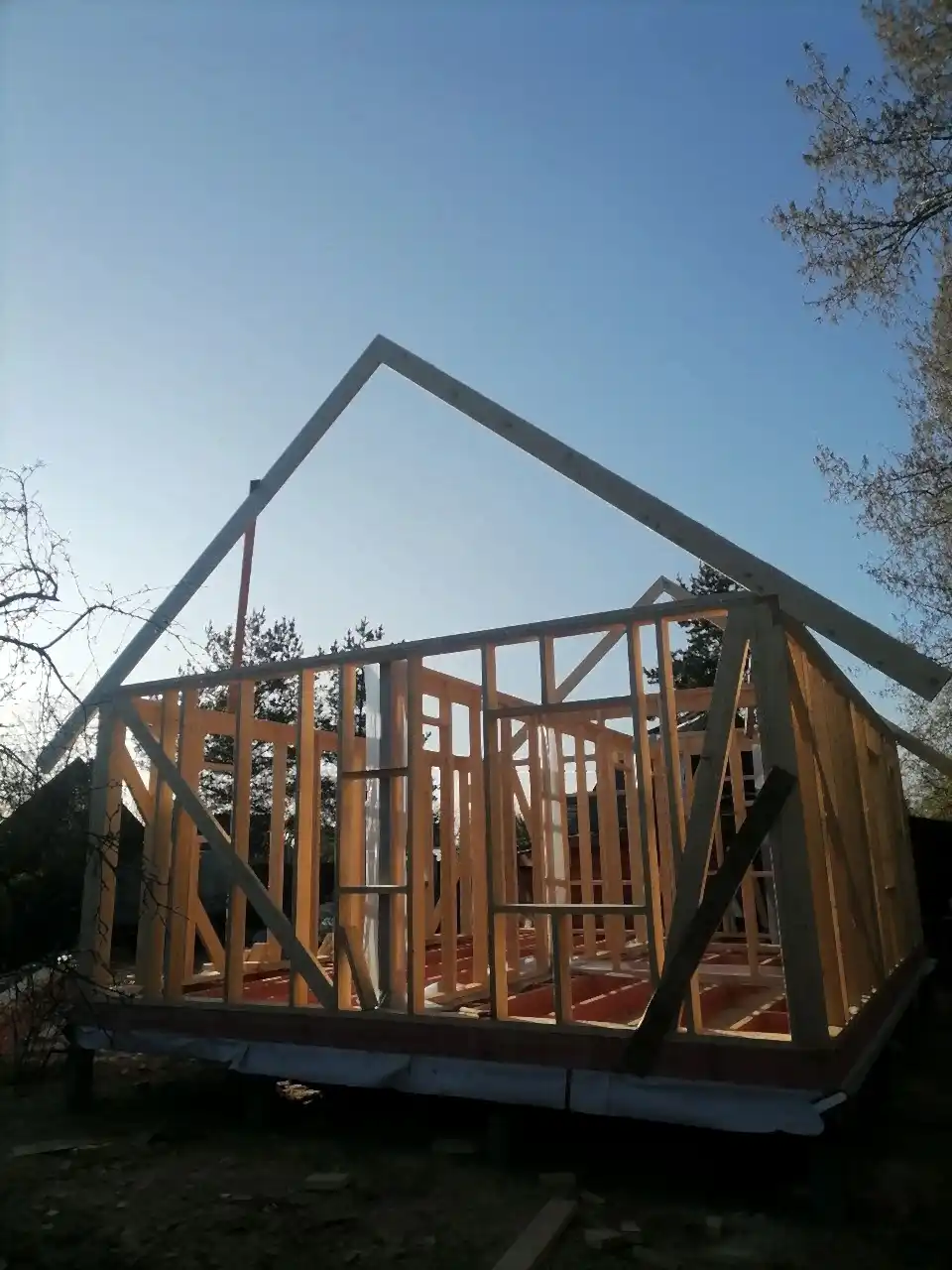 Каркасный дом 8х6 Горелово