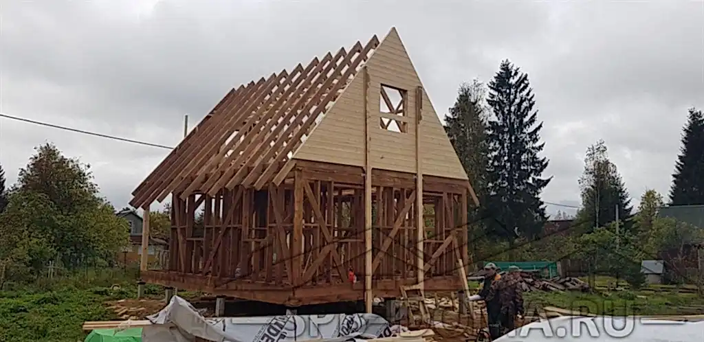 Каркасный дом 8х6 в п. Лесколово