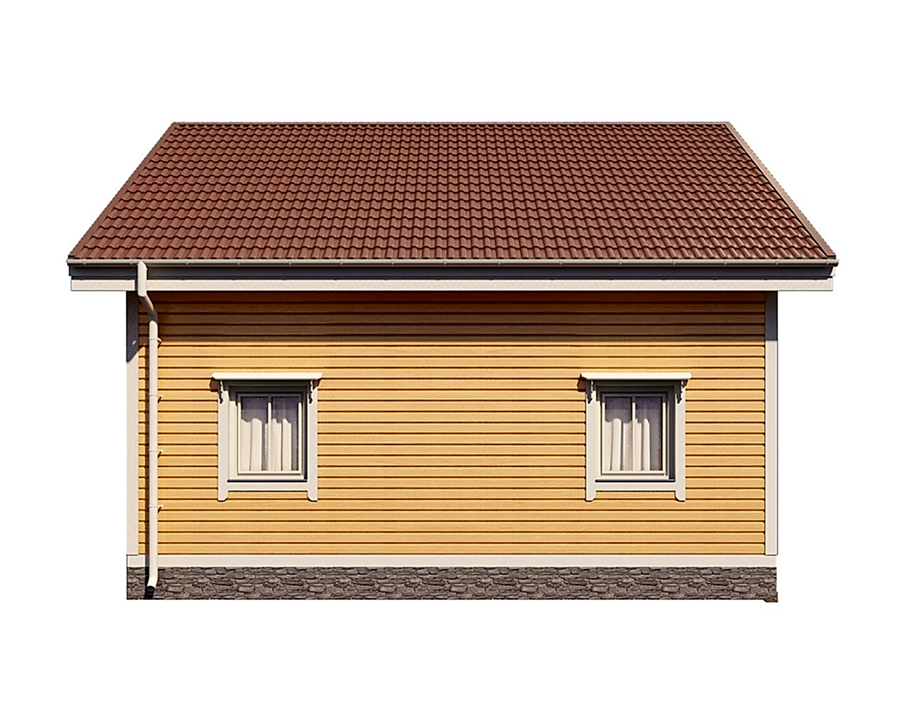 Сруб дома из профилированного бруса 8х8 м «Лосево»