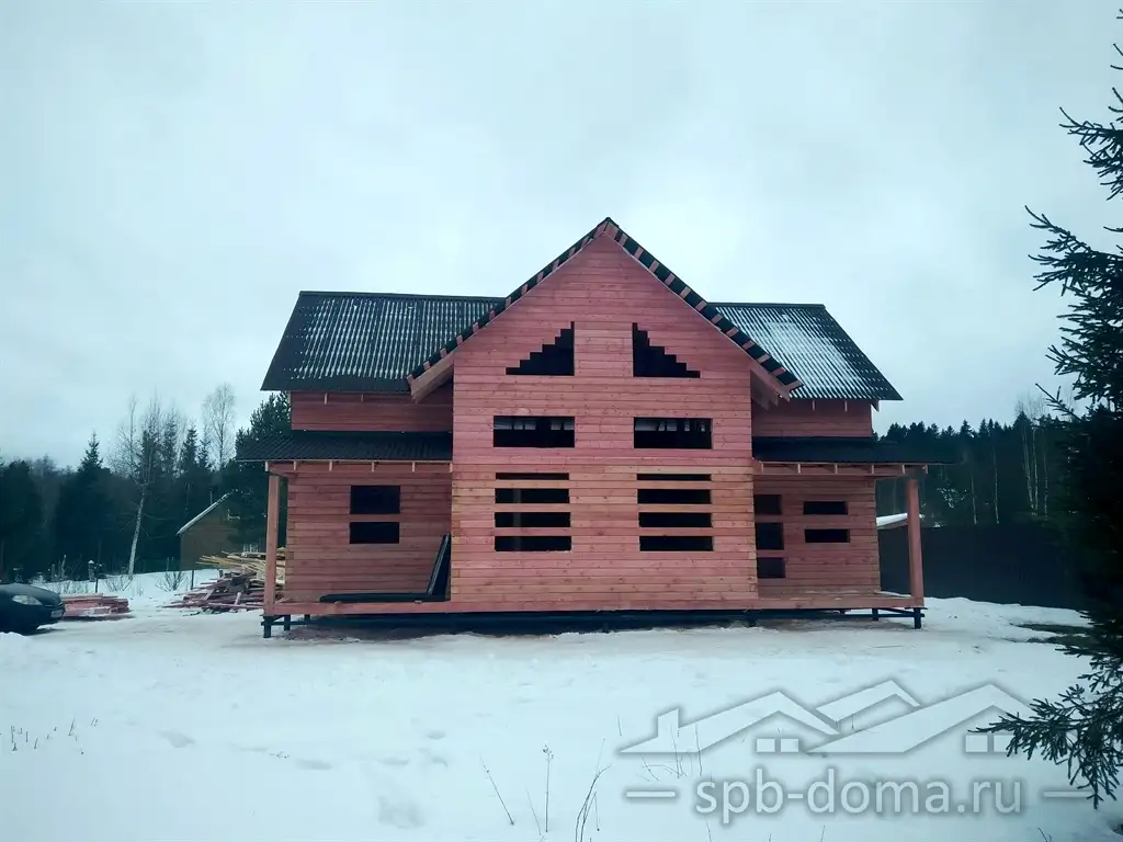 Дом из бруса 7,5х11 в Гарболово