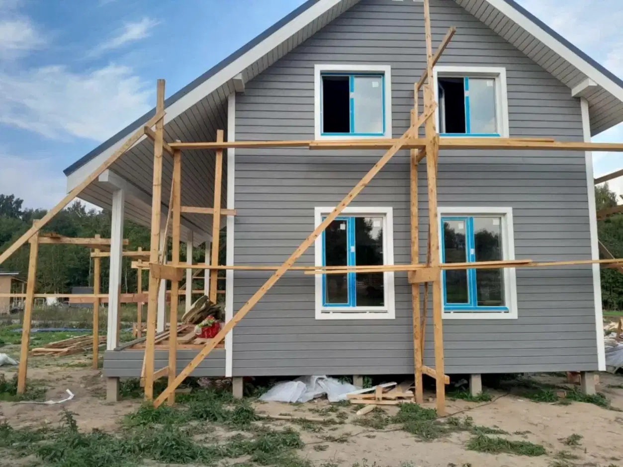 Каркасный дом 8х8 в Ириновке