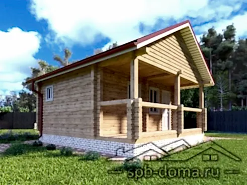 Проект бани из профилированного бруса 6х5,5 м «Токсово» Проект бани из профилированного бруса 6х5,5 м «Токсово»