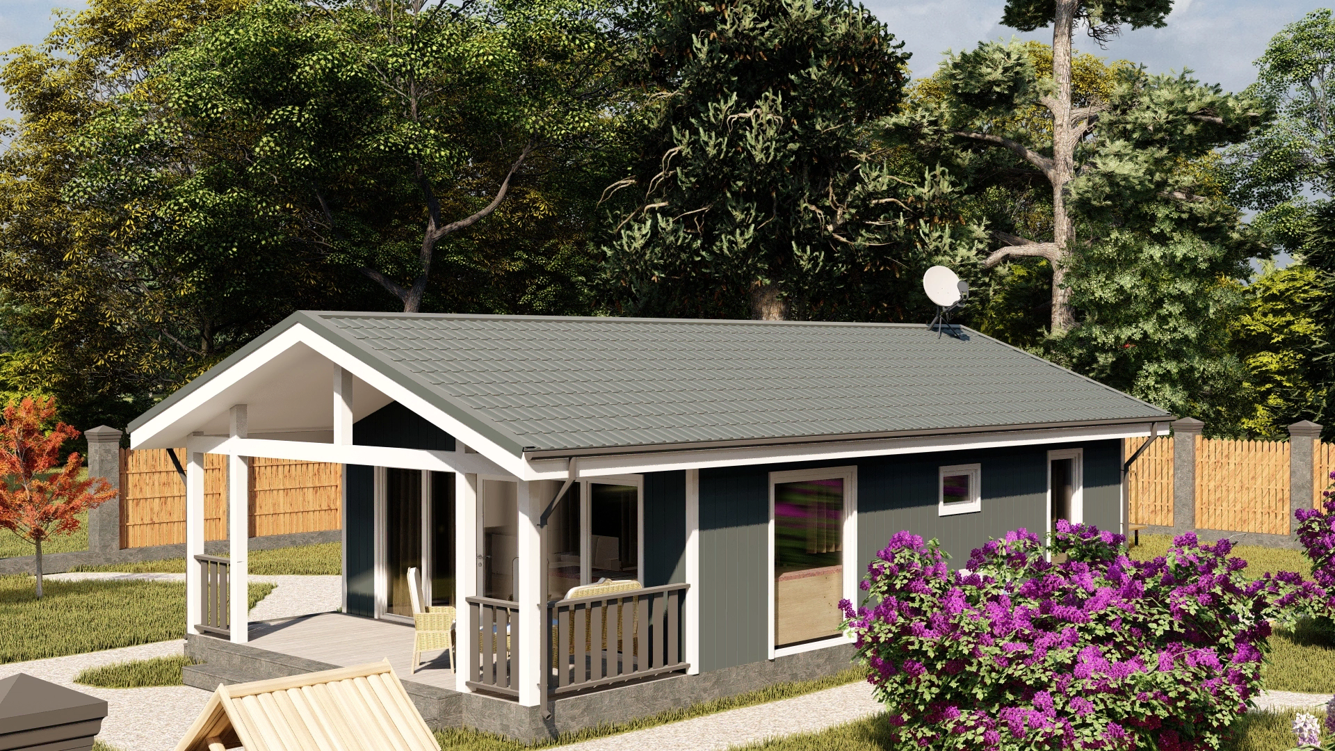 Каркасный дом 6,5х12 м «Витино» Каркасный дом 6,5х12 м «Витино»