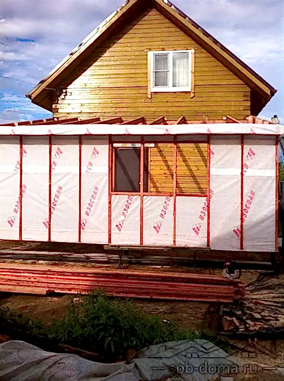 Каркасная веранда 6х3 Волхов