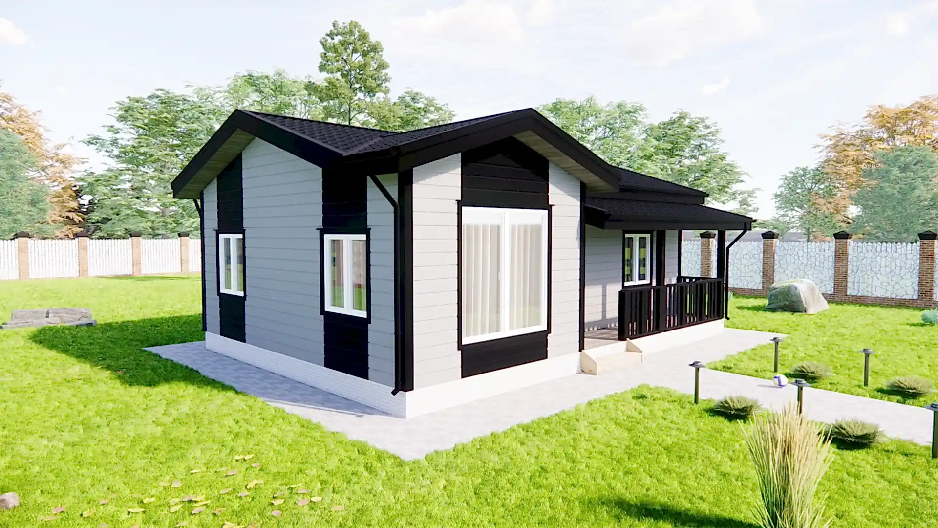 Каркасный дом 7х10 м «Шум» Каркасный дом 7х10 м «Шум»