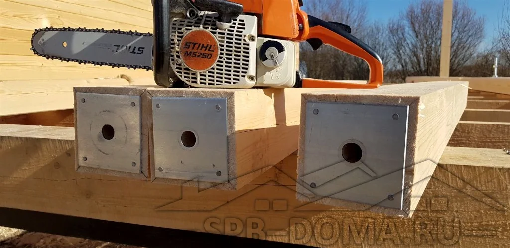 Дом из бруса в п. Ропша