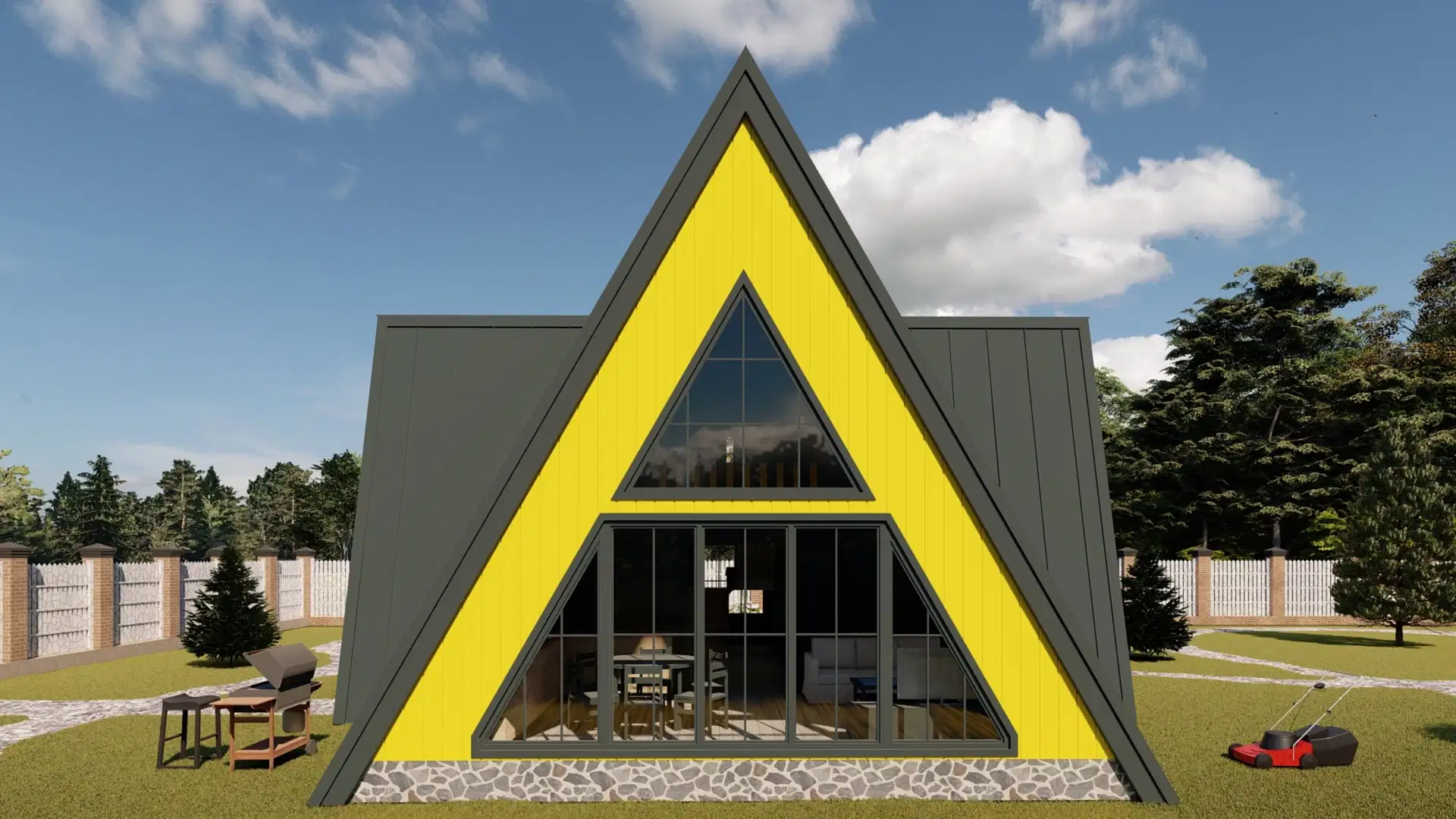 Каркасный дом 11х11 м «Фрейм 2» Каркасный дом 11х11 м «Фрейм 2»