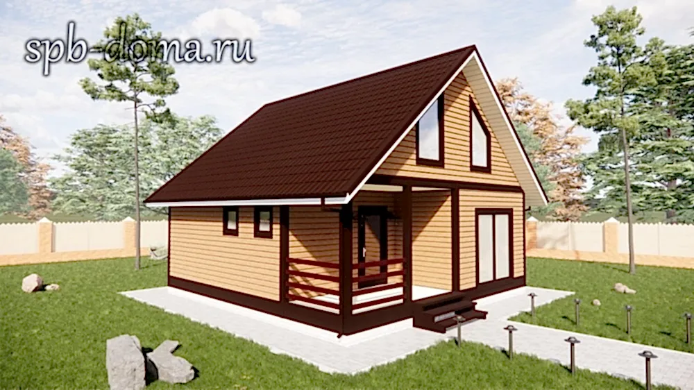 Каркасный дом 8х8 м «Форносово»