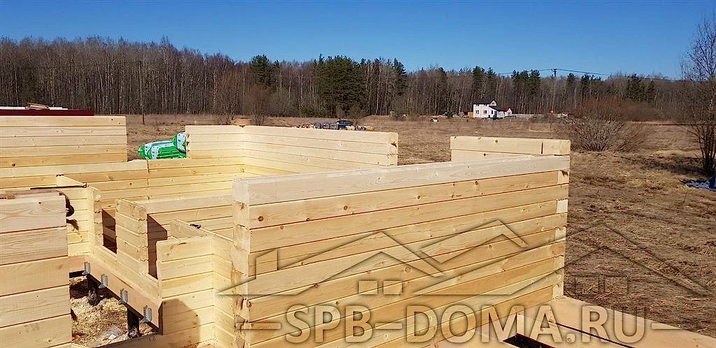 Дом из бруса в п. Ропша