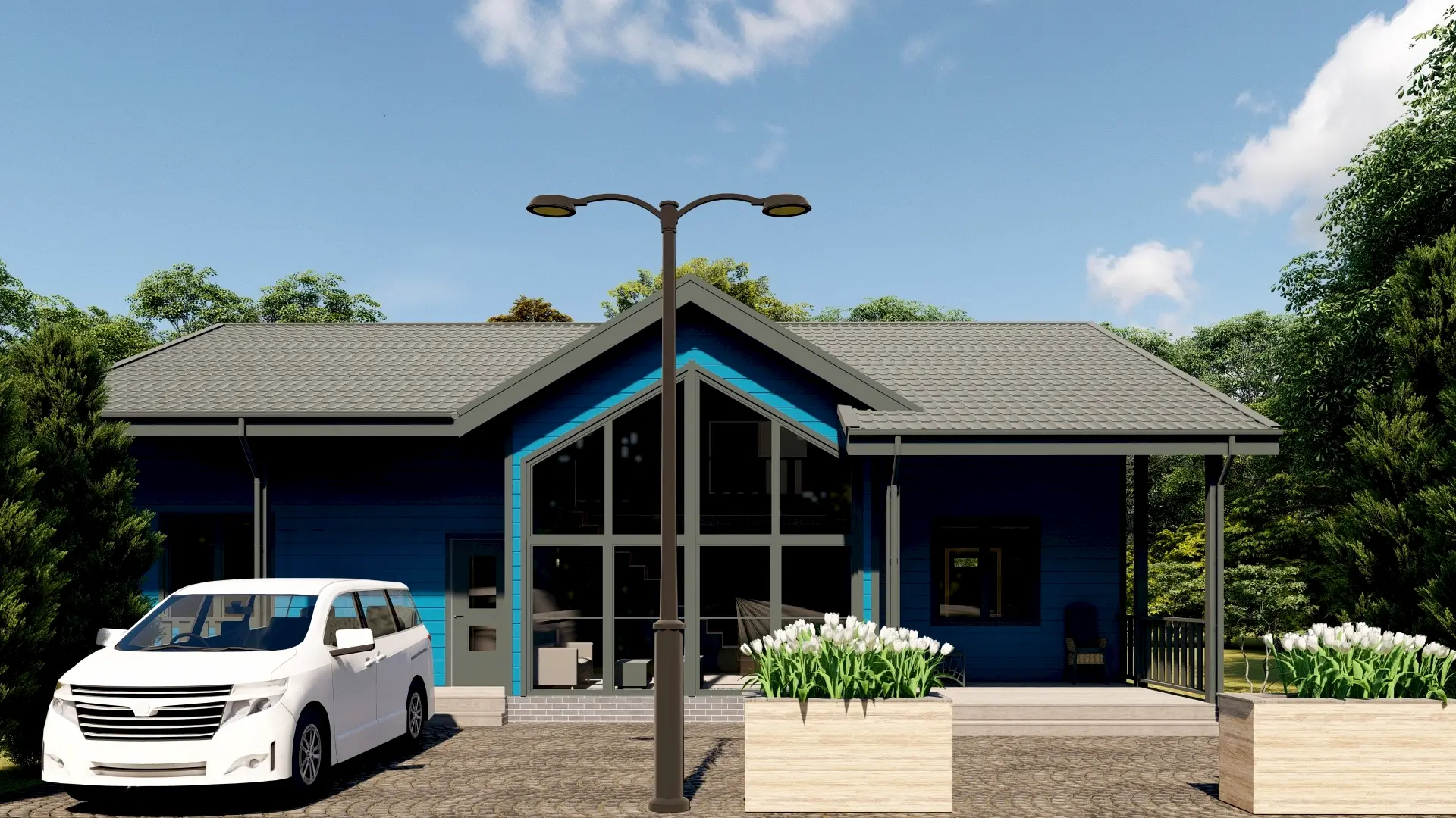 Каркасный дом 14,5х9 м «Ляскеля» Каркасный дом 14,5х9 м «Ляскеля»