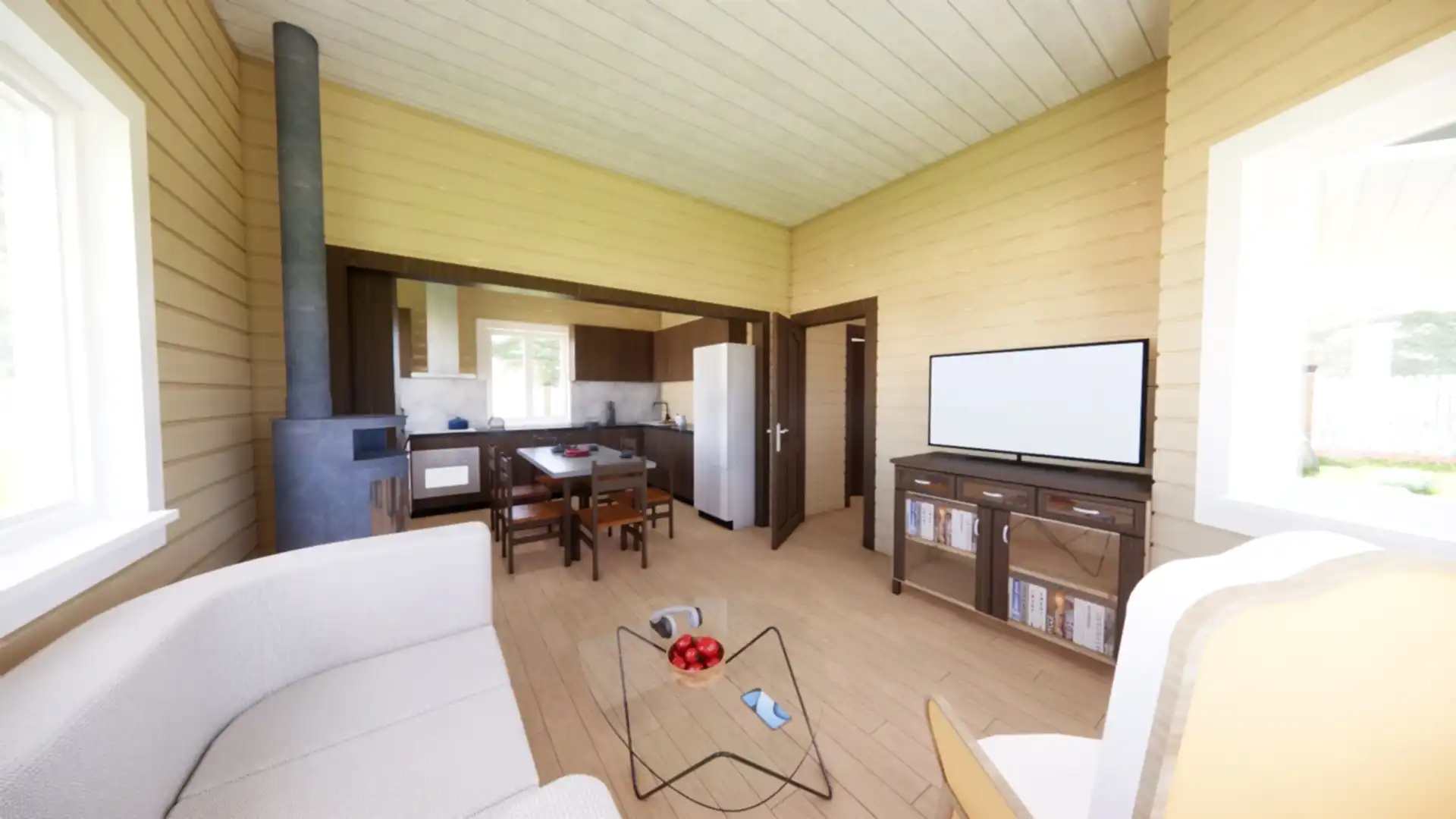 Каркасный дом 7х9 м «Синявино»