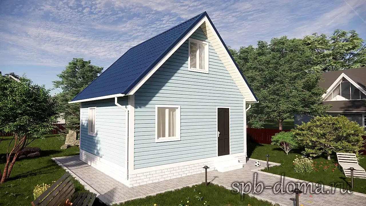 Каркасный дом 6х6 м «Романовка»