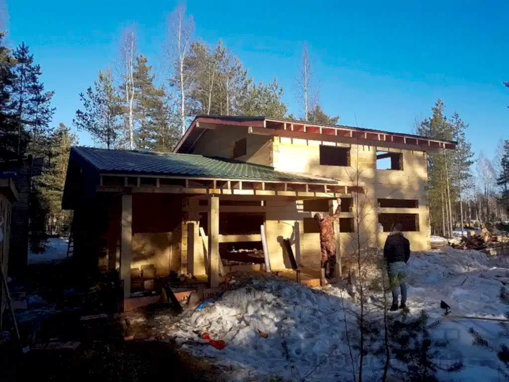Дом из бруса 8х12 в Медное Озеро