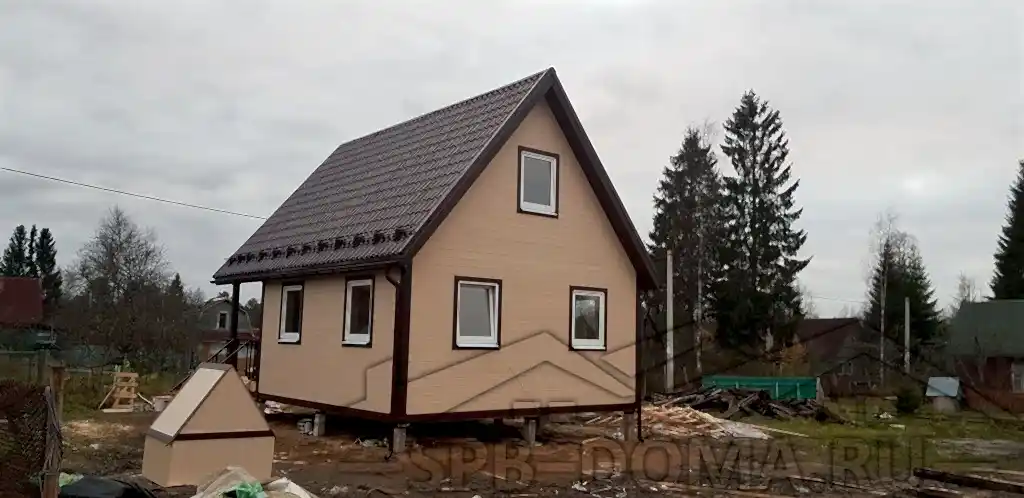 Каркасный дом 8х6 в п. Лесколово